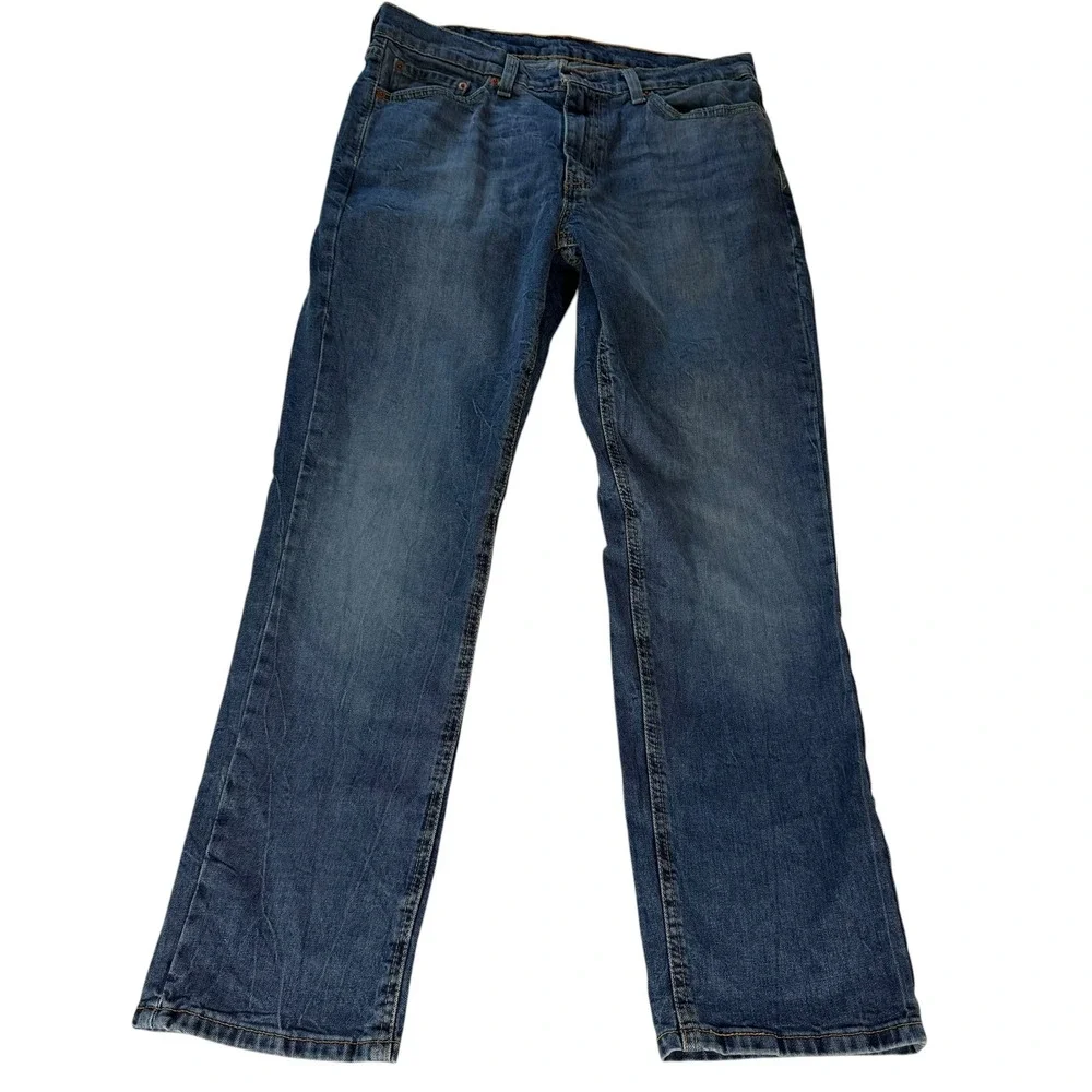 Levis 541 Athletic Taper Mens Blue Jeans W33 L32 Medium Wash Denim